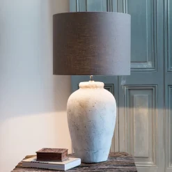 Tafellamp Vesuvius Keramiek, kleur Lichtgrijs (excl. kap)