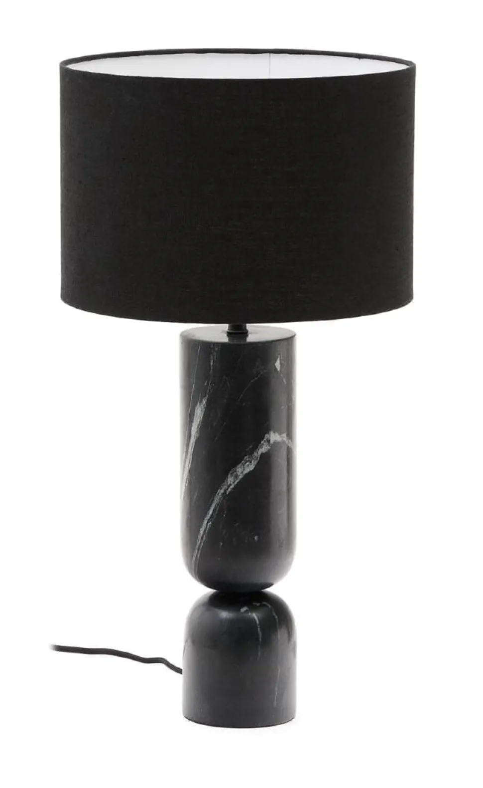 Tafellamp Vex Marmer en linnen, 57cm