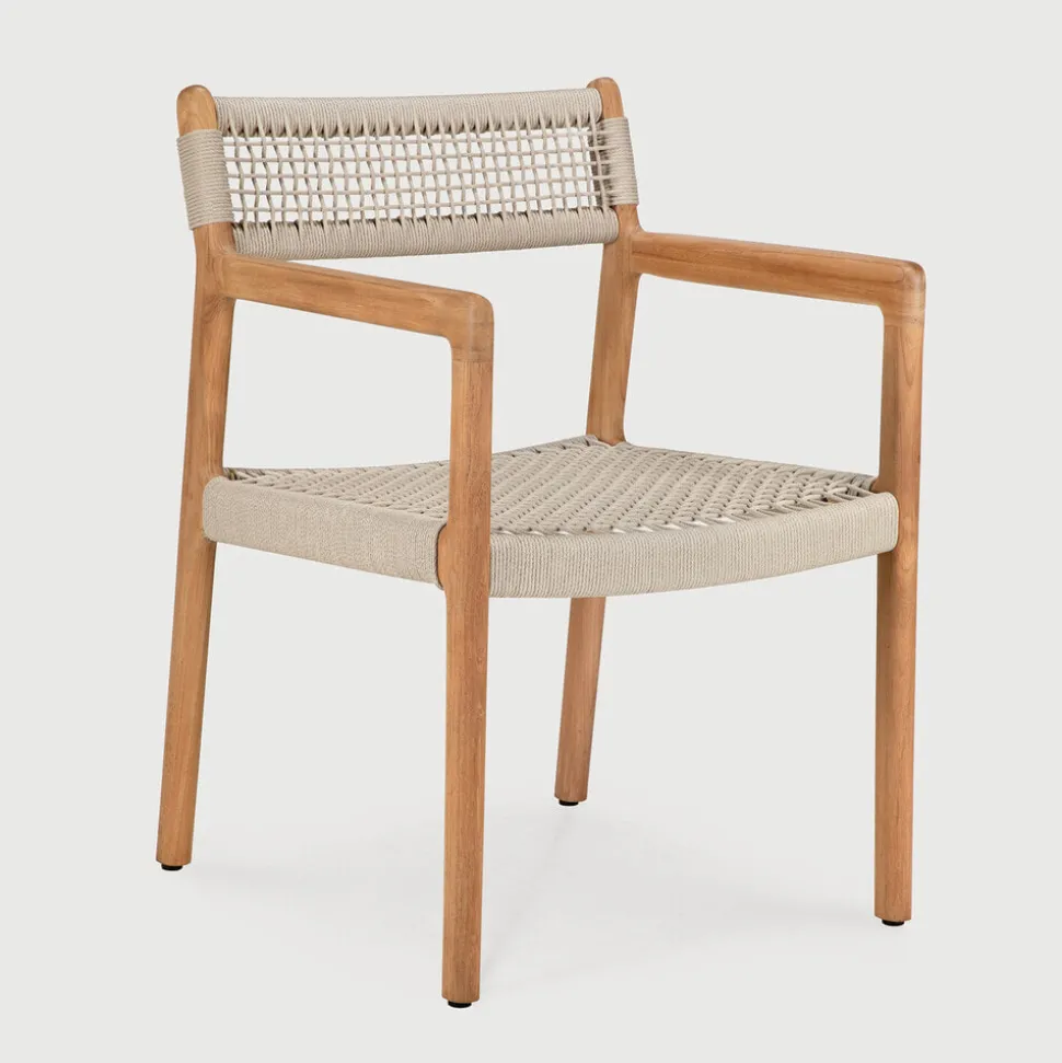 Tuinstoel Jack Teak en geweven stof