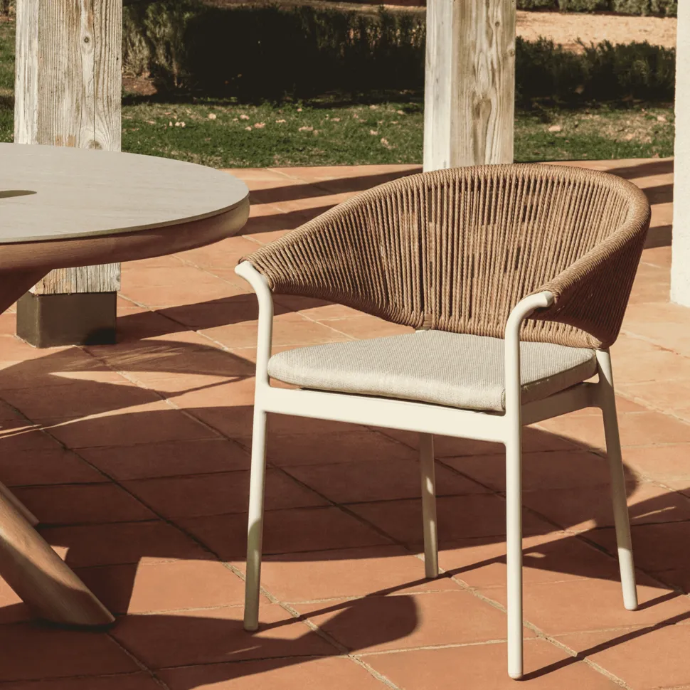 Tuinstoel Zuara kleur Ecru/Bruin