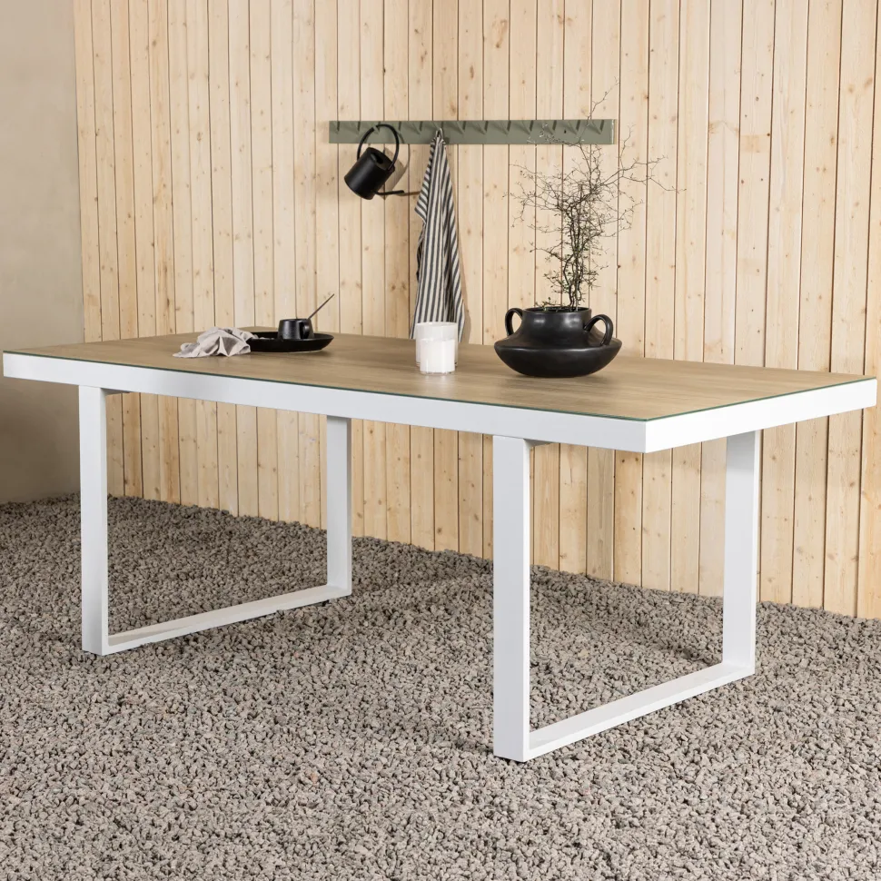 Tuintafel Mariano 200 x 90cm, kleur Whitewash