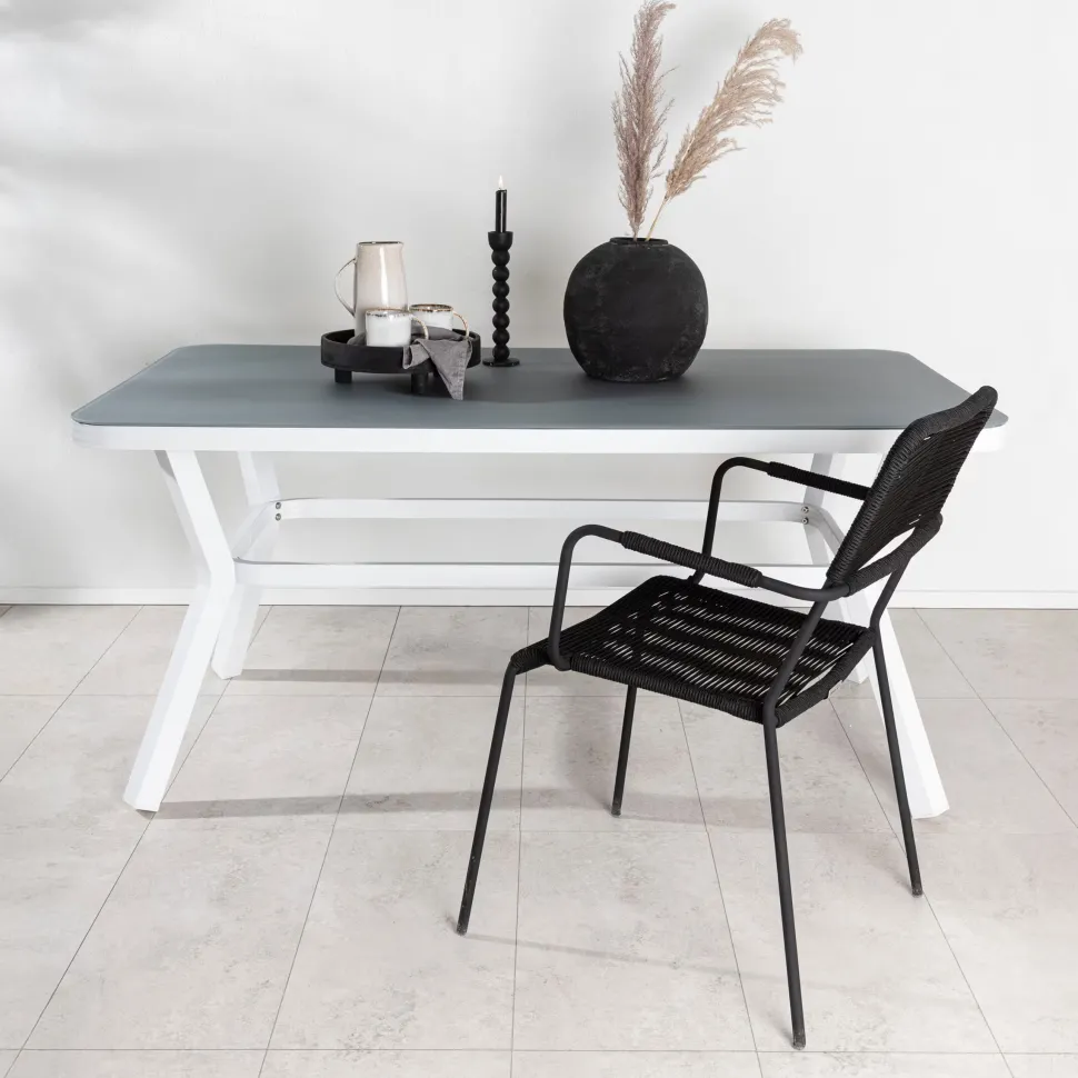 Tuintafel Sauel Spraystone, 160 x 90cm