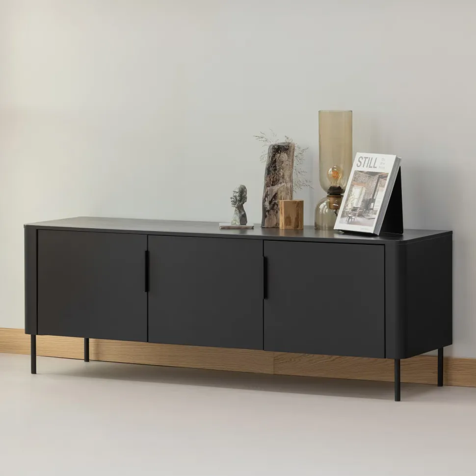 TV-meubel Gunnar Grenenhout, 154cm, Zwevend of staand