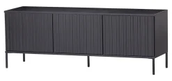 TV-meubel New Gravure Grenen, kleur Zwart