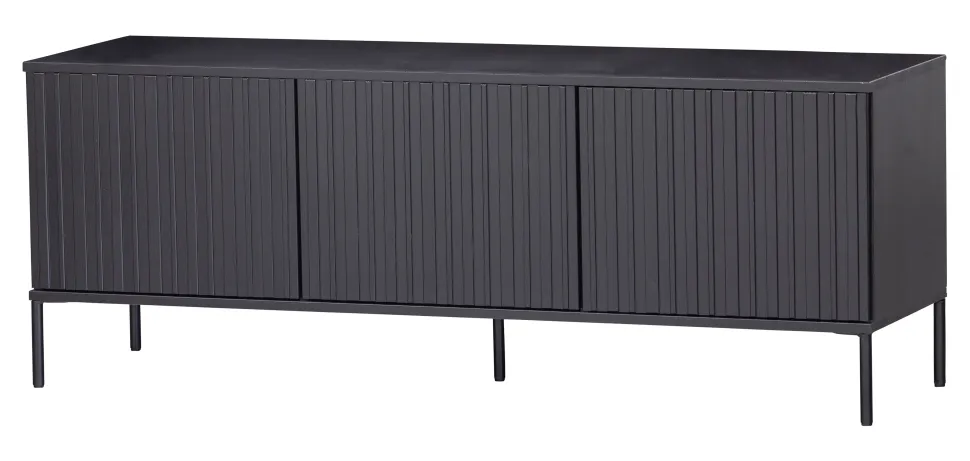 TV-meubel New Gravure Grenen, kleur Zwart