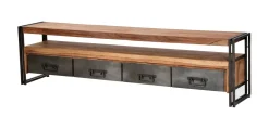 TV-meubel Panama Acaciahout en staal
