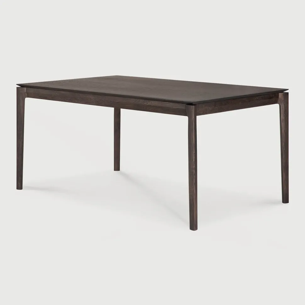 Uitschuifbare Eettafel Bok Gevernist Eikenhout, kleur Bruin