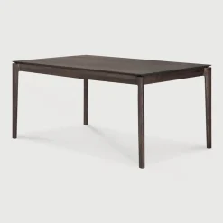 Uitschuifbare Eettafel Bok Gevernist Eikenhout, kleur Bruin