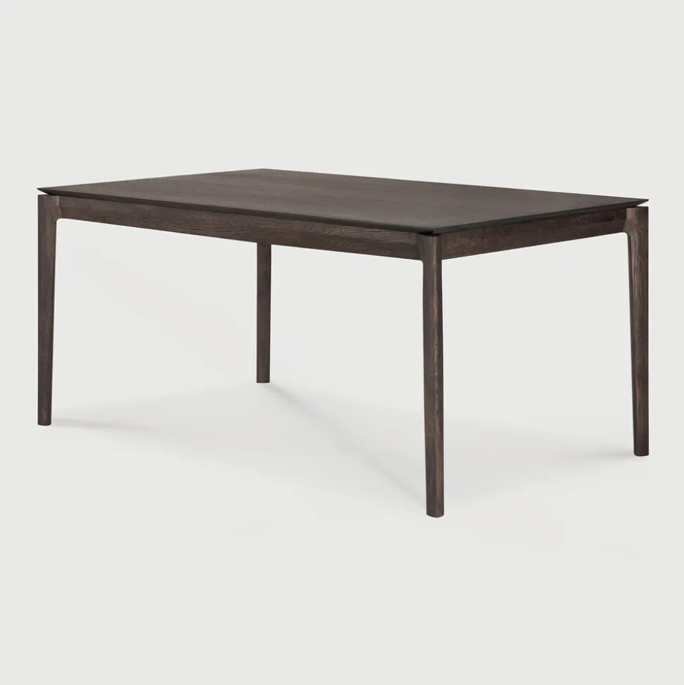 Uitschuifbare Eettafel Bok Gevernist Eikenhout, kleur Bruin