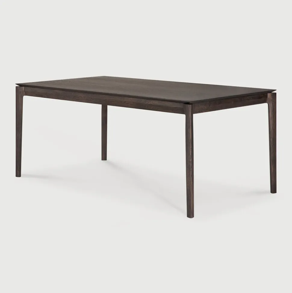 Uitschuifbare Eettafel Bok Gevernist Eikenhout, kleur Bruin