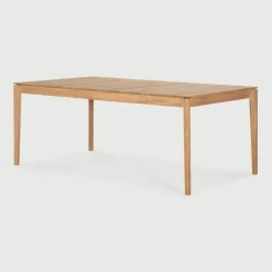 Uitschuifbare Outdoor Eettafel Bok Teakhout, 200/300 x 100cm, kleur Naturel