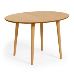 Uitschuifbare Ovale Eettafel Oqui kleur Eiken Naturel
