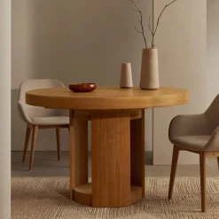 Uitschuifbare Ronde Eettafel Artis Eiken