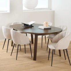 Uitschuifbare Ronde Eettafel Mads Eiken, 120/170/220 x 120cm