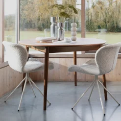 Uitschuifbare Ronde Eettafel Twist 120-160 x 120cm