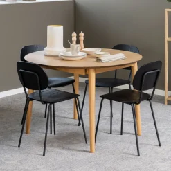 Uitschuifbare Ronde Eettafel Montreux Eiken