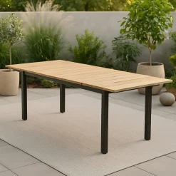 Uitschuifbare Tuintafel Constantina Teakhout, 180/240 x 90cm