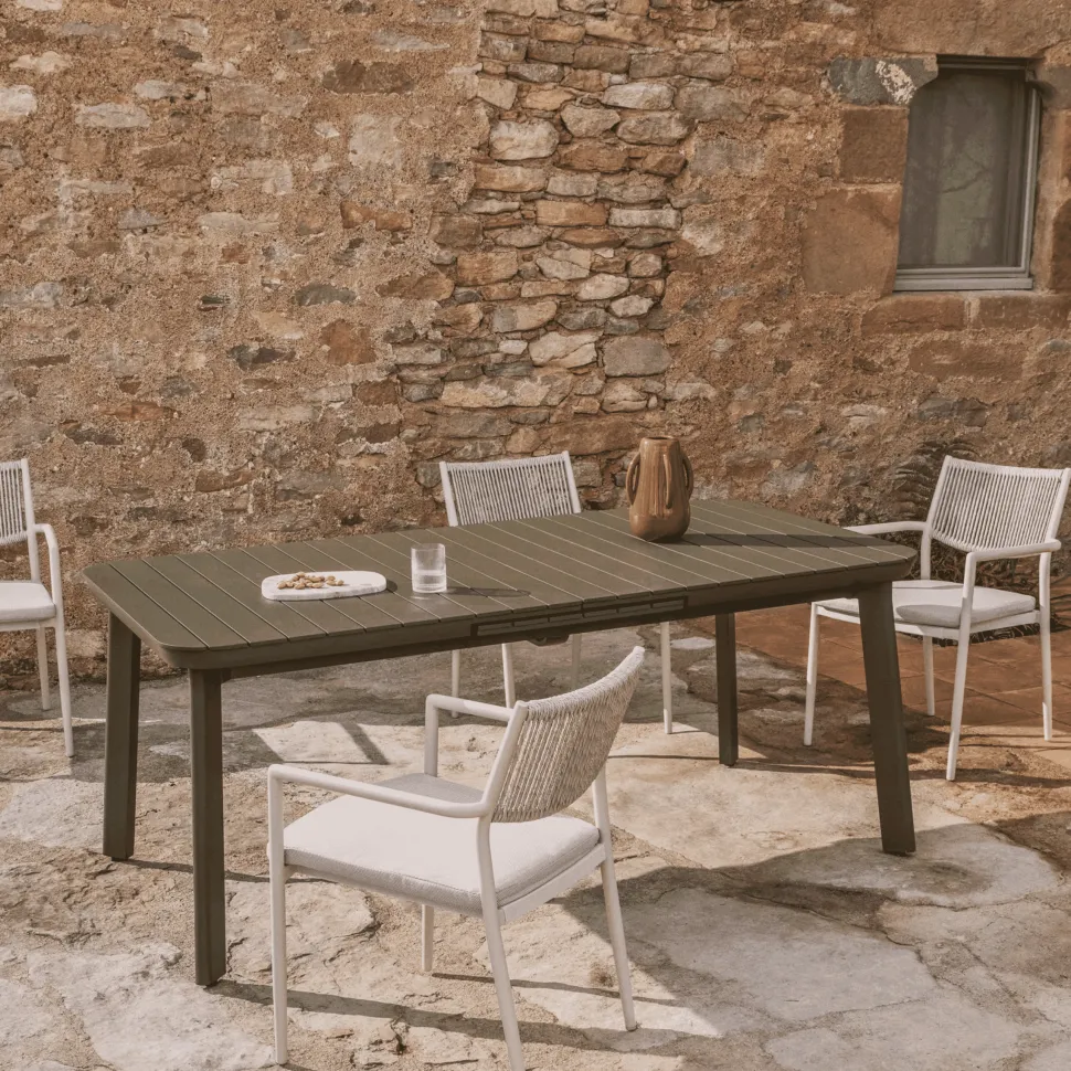 Uitschuifbare Tuintafel Izola kleur Groen