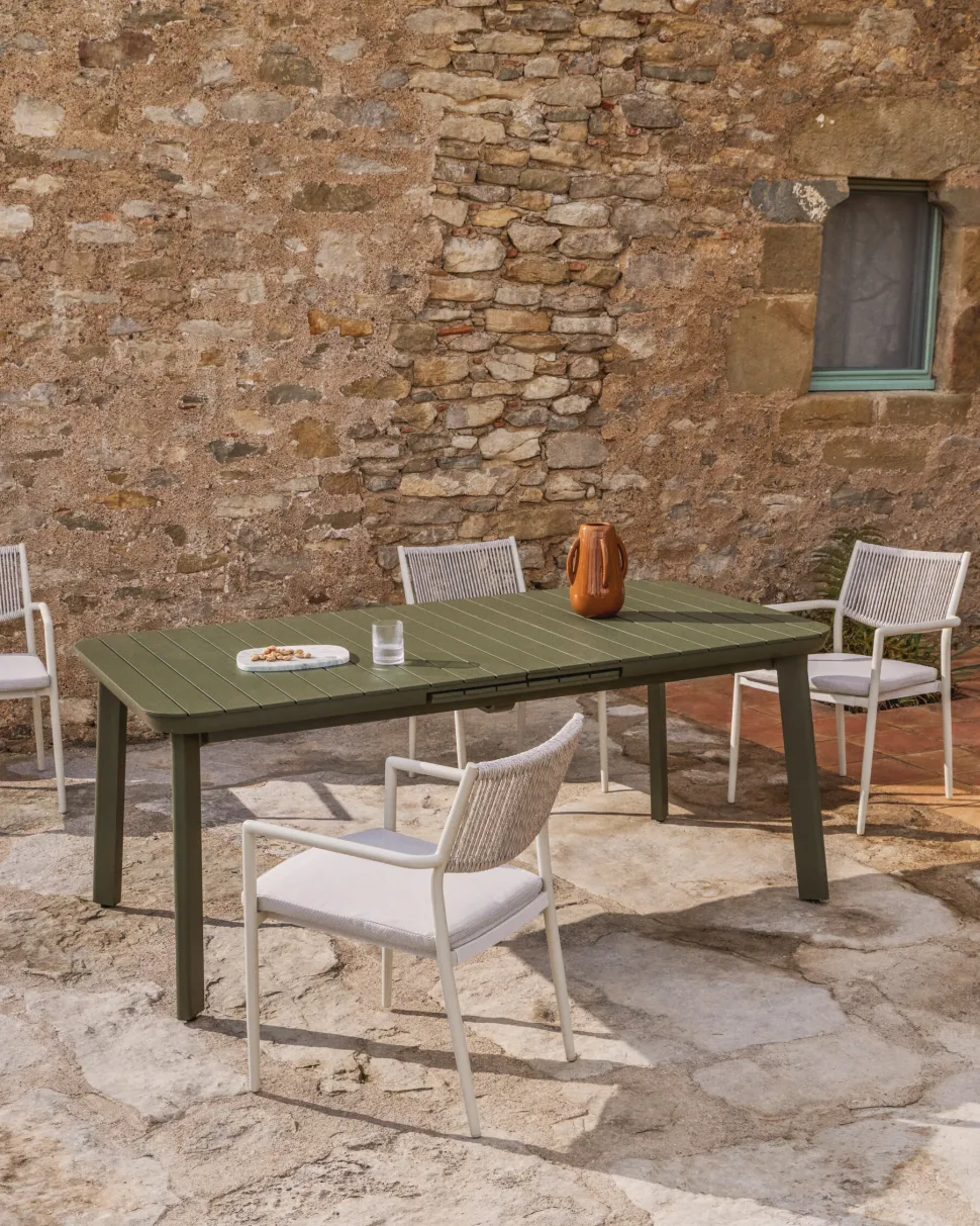 Uitschuifbare Tuintafel Izola kleur Groen