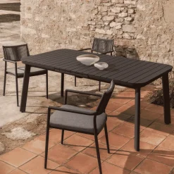 Uitschuifbare Tuintafel Izola kleur Donkergrijs