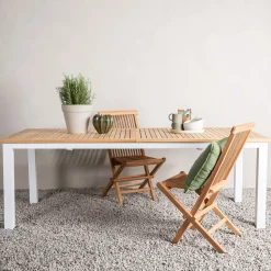 Uitschuifbare Tuintafel Taysha Teakhout, 224/324 x 100cm
