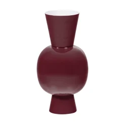Vaas Auri 38cm, kleur Wijnrood