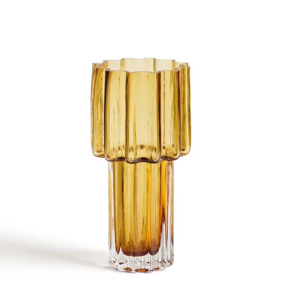 Vaas Cristila 30cm, kleur Oranje