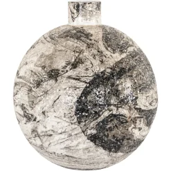 Vaas Delisha 40cm, kleur Zwart/Wit