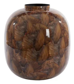 Vaas Milos 40cm, kleur Bruin