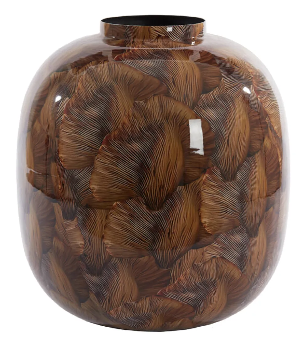 Vaas Milos 40cm, kleur Bruin