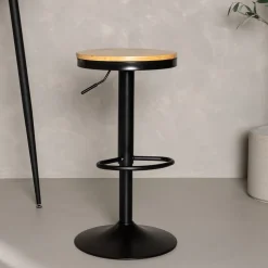 Verstelbare Barkruk Tiani Eikenlook (zithoogte 60-80cm)