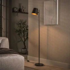 Verstelbare Vloerlamp Telly 157cm, kleur Urban Bruin