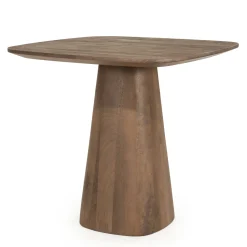 Vierkante Bistrotafel Aron Mangohout, 80 x 80cm, kleur Lichtbruin