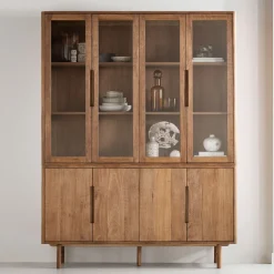 Vitrinekast Bliss Teakhout, 210 x 160cm