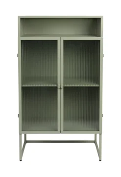 Vitrinekast Lislie 105 x 60cm, kleur Groen