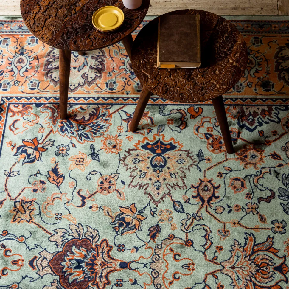 Vloerkleed Bid kleur Old Green