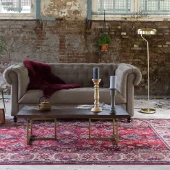 Vloerkleed Bid kleur Old Red