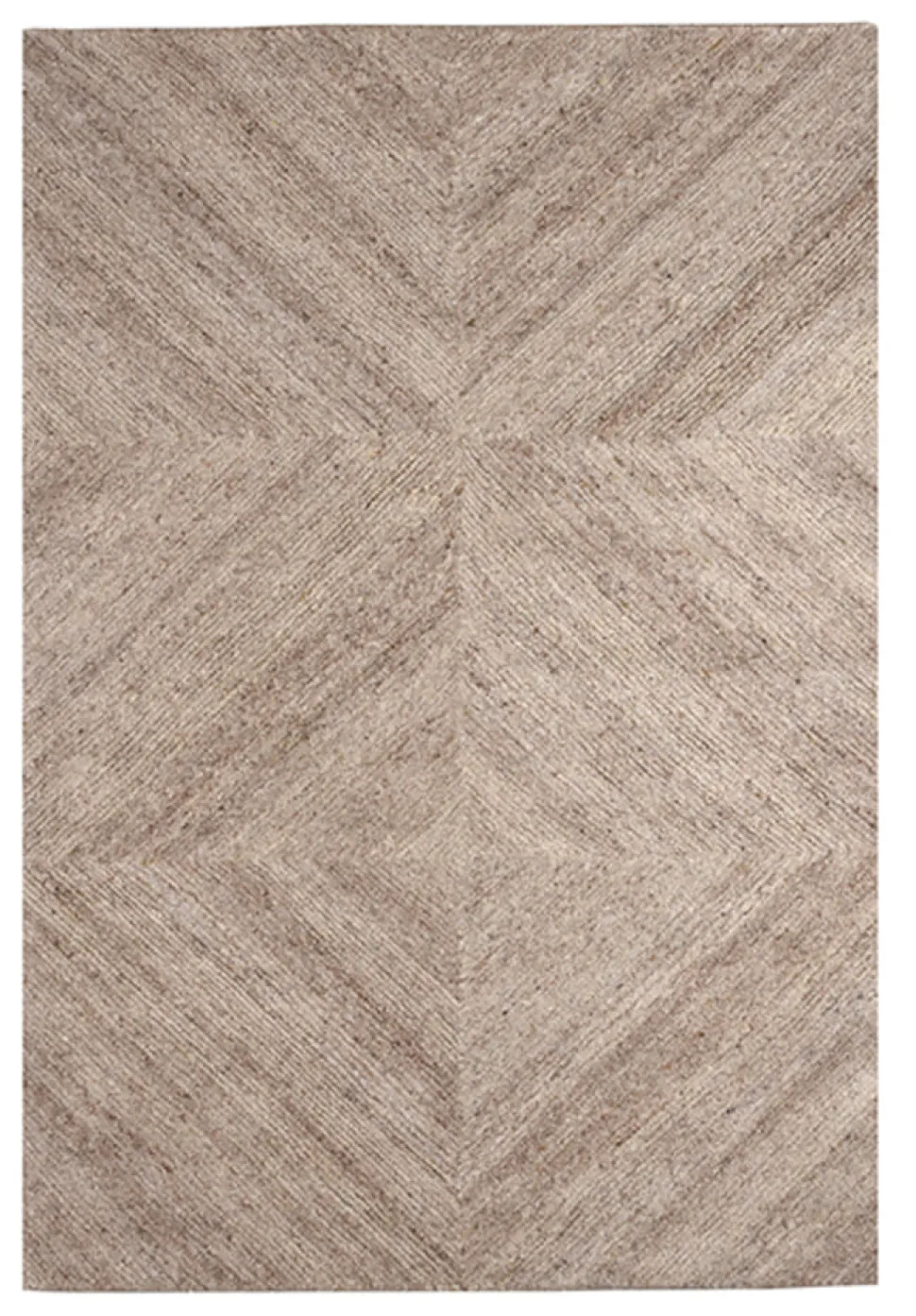 Vloerkleed Blendy Wol, kleur Taupe