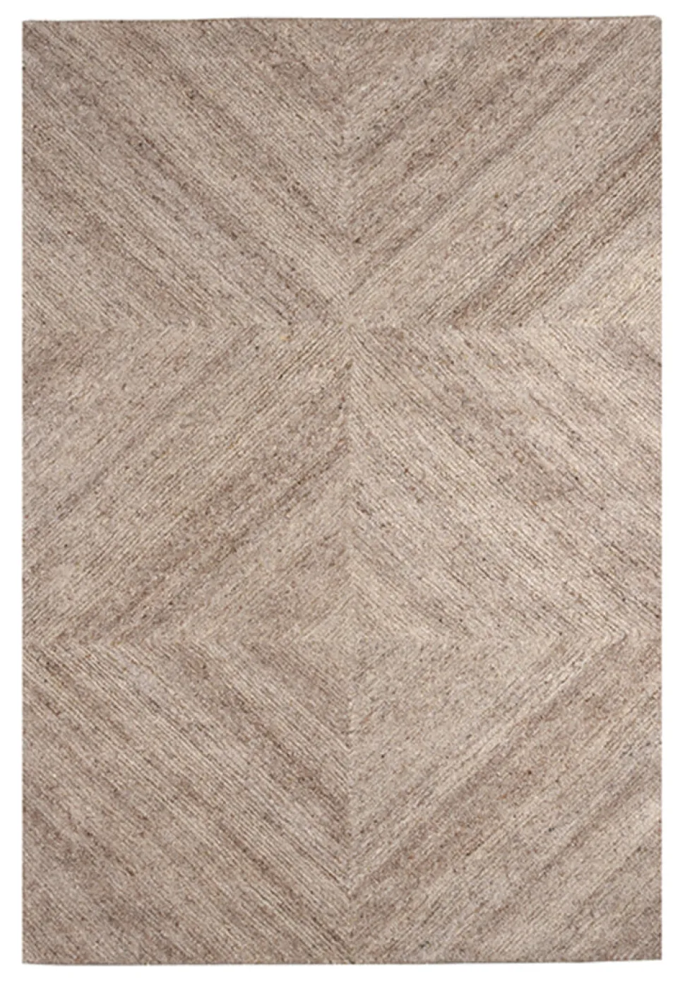 Vloerkleed Blendy Wol, kleur Taupe
