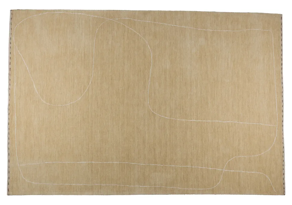 Vloerkleed Doodle kleur Beige