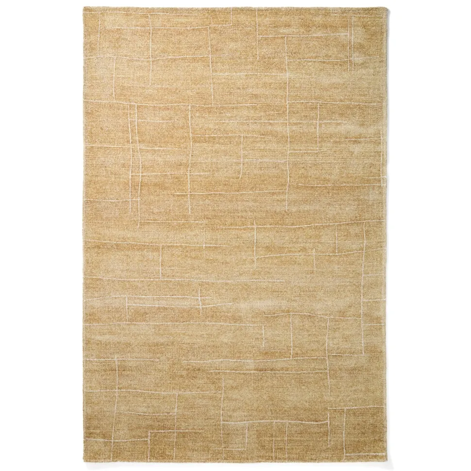 Vloerkleed Eloda kleur Mosterdgeel