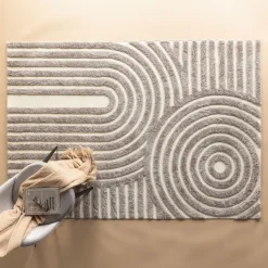 Vloerkleed Gustin kleur Grijs