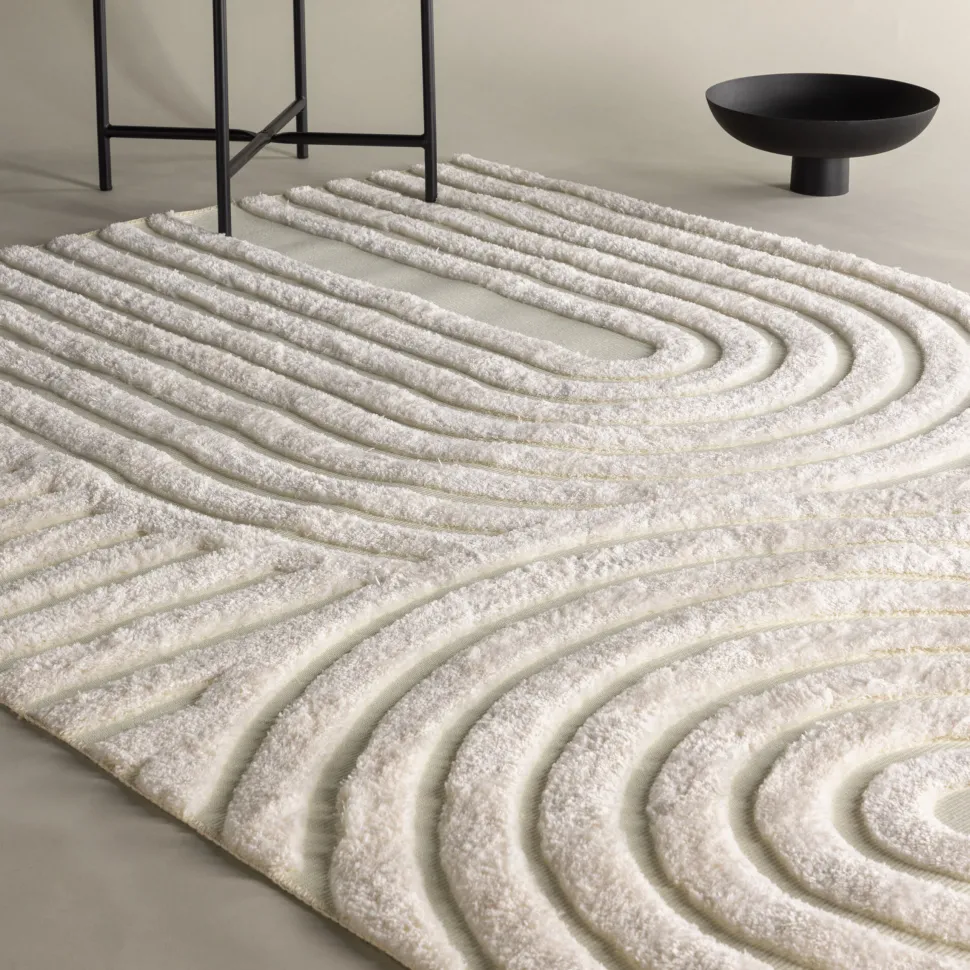 Vloerkleed Gustin kleur Off White