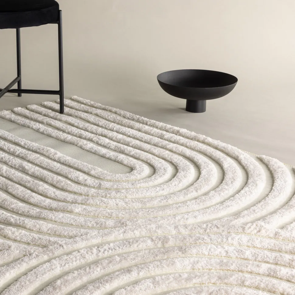 Vloerkleed Gustin kleur Off White