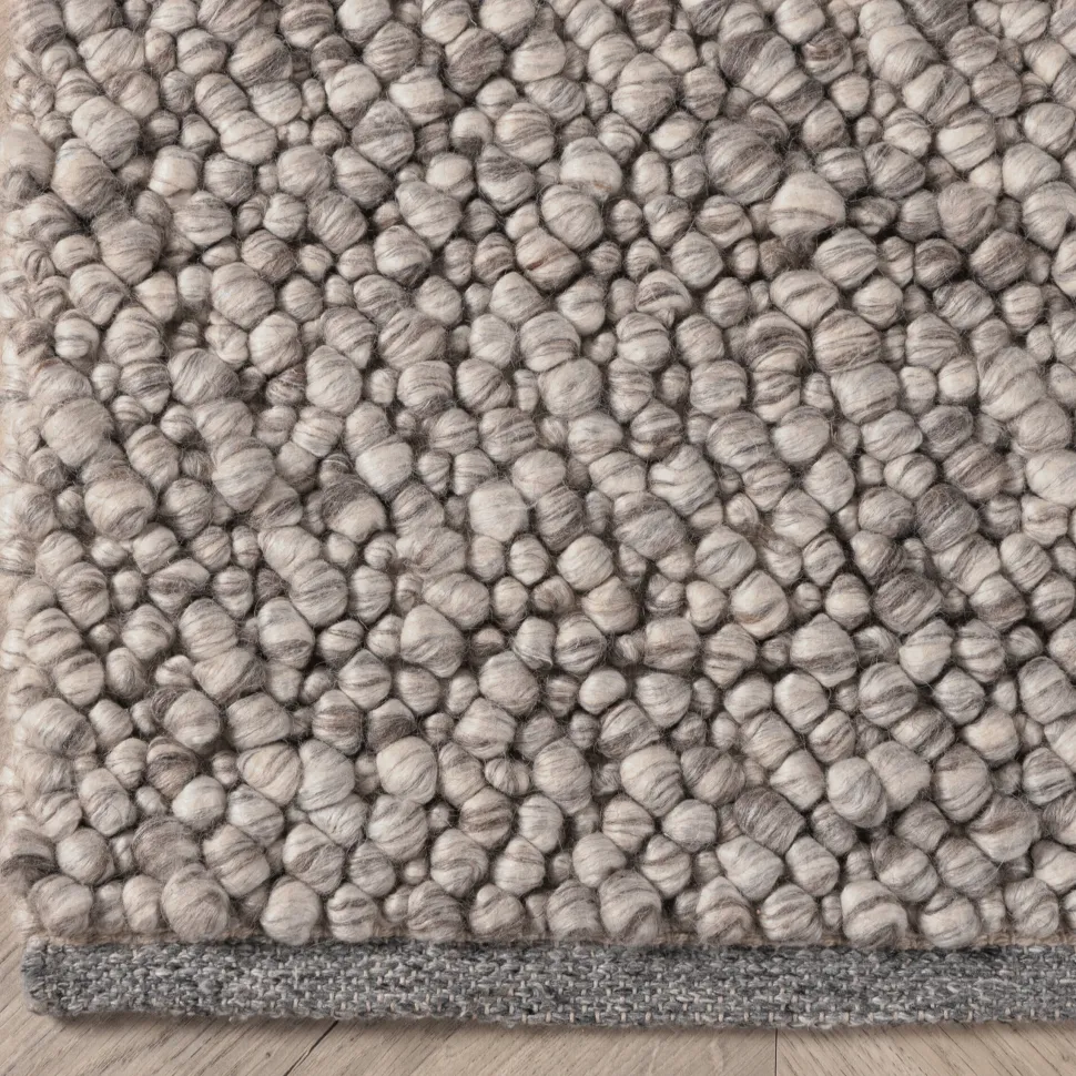 Vloerkleed Ilia Wol, kleur Lichtgrijs