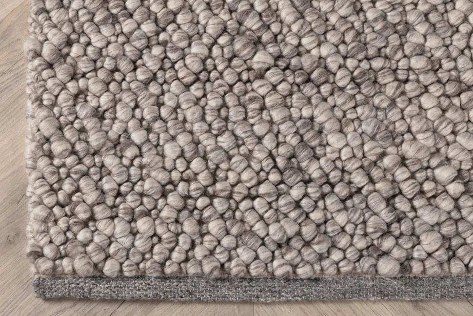 Vloerkleed Ilia Wol, kleur Lichtgrijs