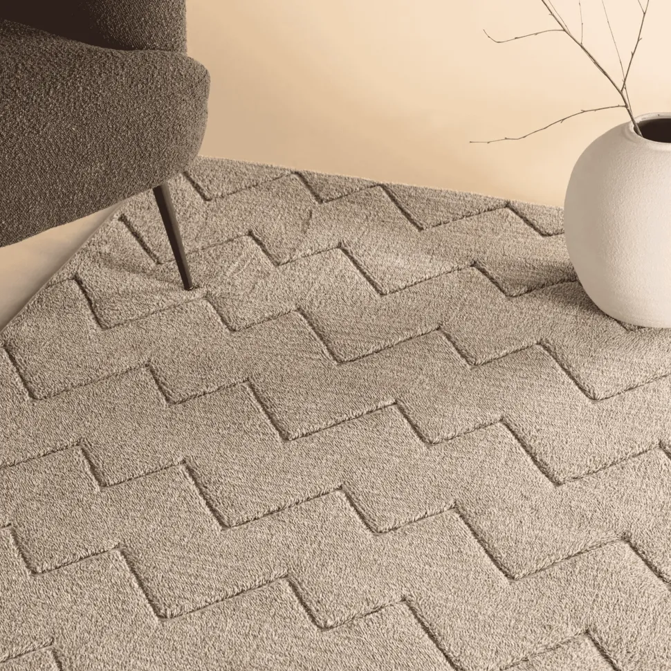 Vloerkleed Irfan kleur Bruin