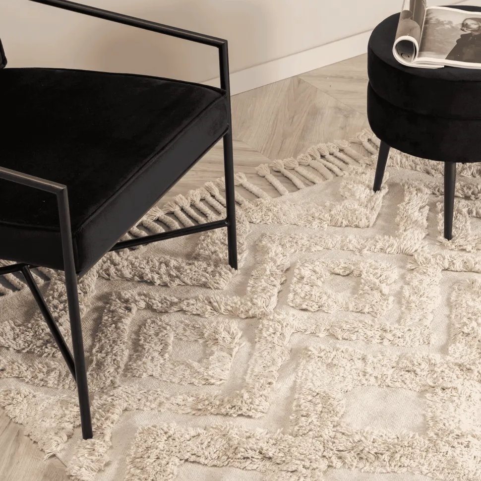 Vloerkleed Isidra kleur Beige