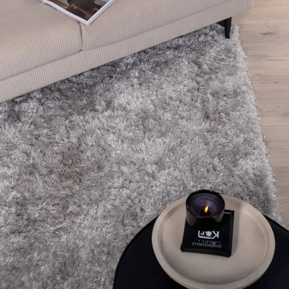 Vloerkleed Kawanda kleur Zilver