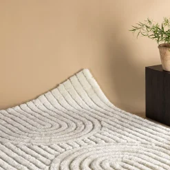 Vloerkleed Larie kleur Off White